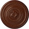 Ekena Millwork Pearl Ceiling Medallion (Canopies up to 1 7/8"), 26 1/4"OD x 1 1/2"P, Burnished Mahogany Crackle CM26PEBMC - alternate 1